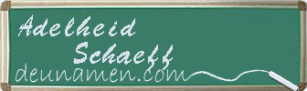 Adelheid Schaeff Visitenkarte